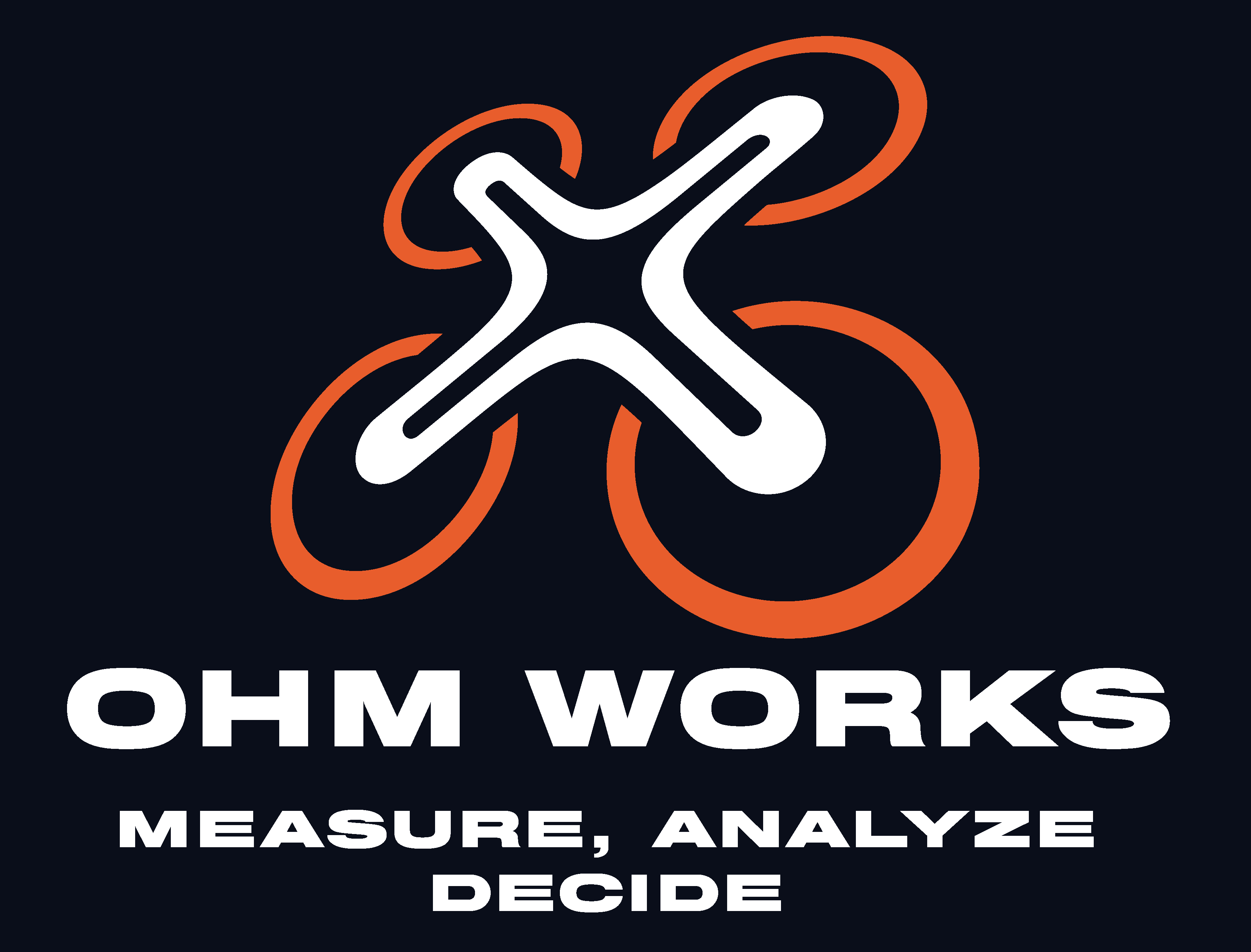 OHM WORKS logo — Measure, Analyze, Decide