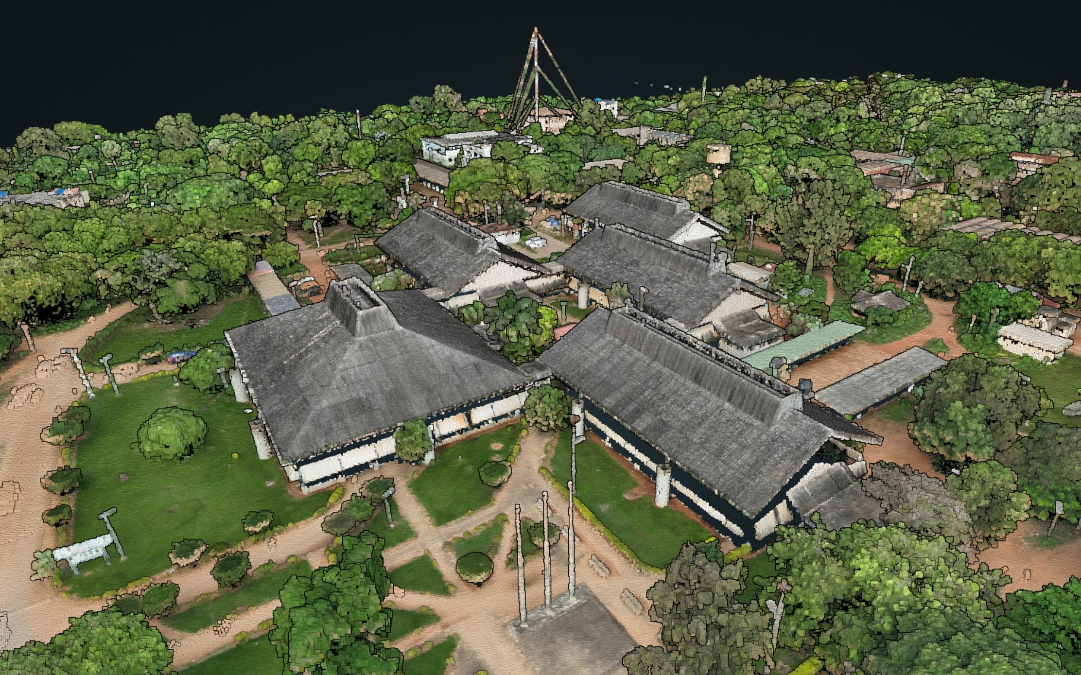 Jumeau numérique 3D des Palais Royaux d'Abomey, site classé UNESCO